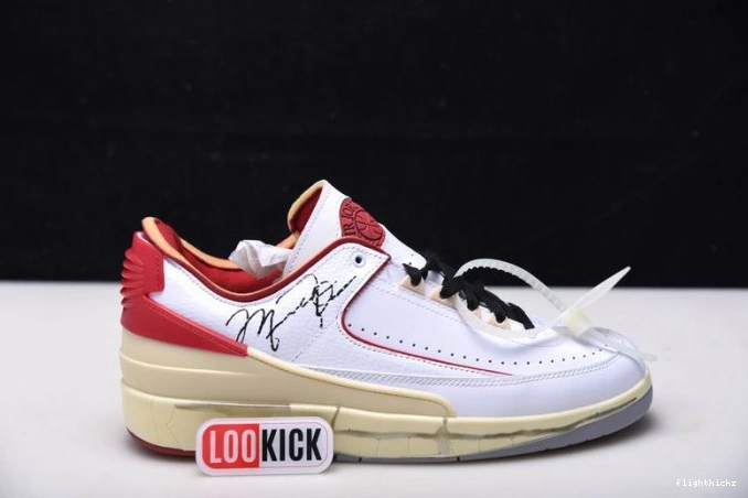 SP Red Retro White 2 Low Jordan DJ4375-106 Off-White 1204